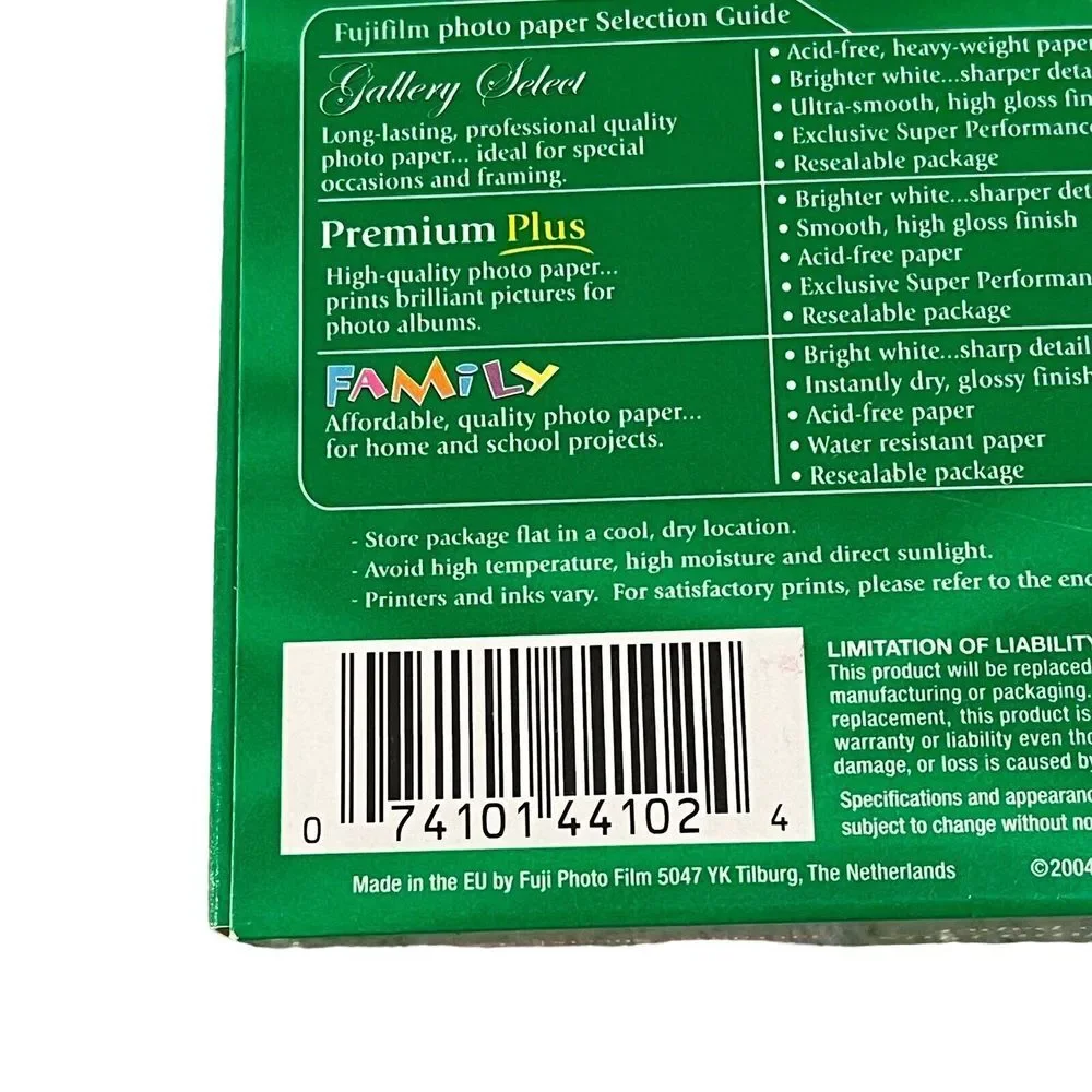 NEW Fujifilm Premium Plus Photo Paper 60 Glossy Sheets 4 X 6